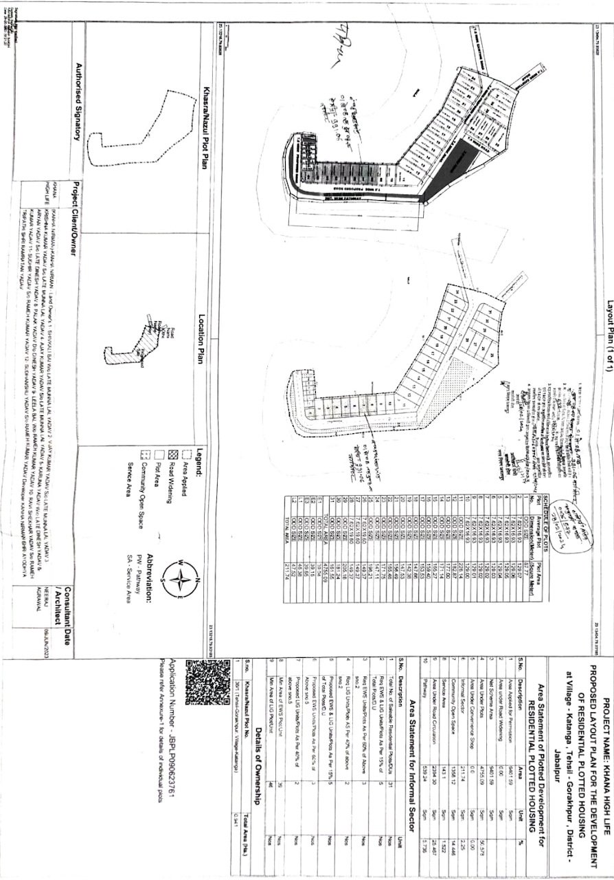 Approved layout plan 2, Kanha High Life Phase-II